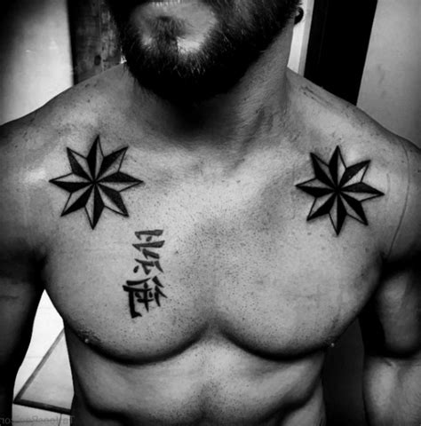 Diseños de tatuajes para hombres en el pecho: ideas。